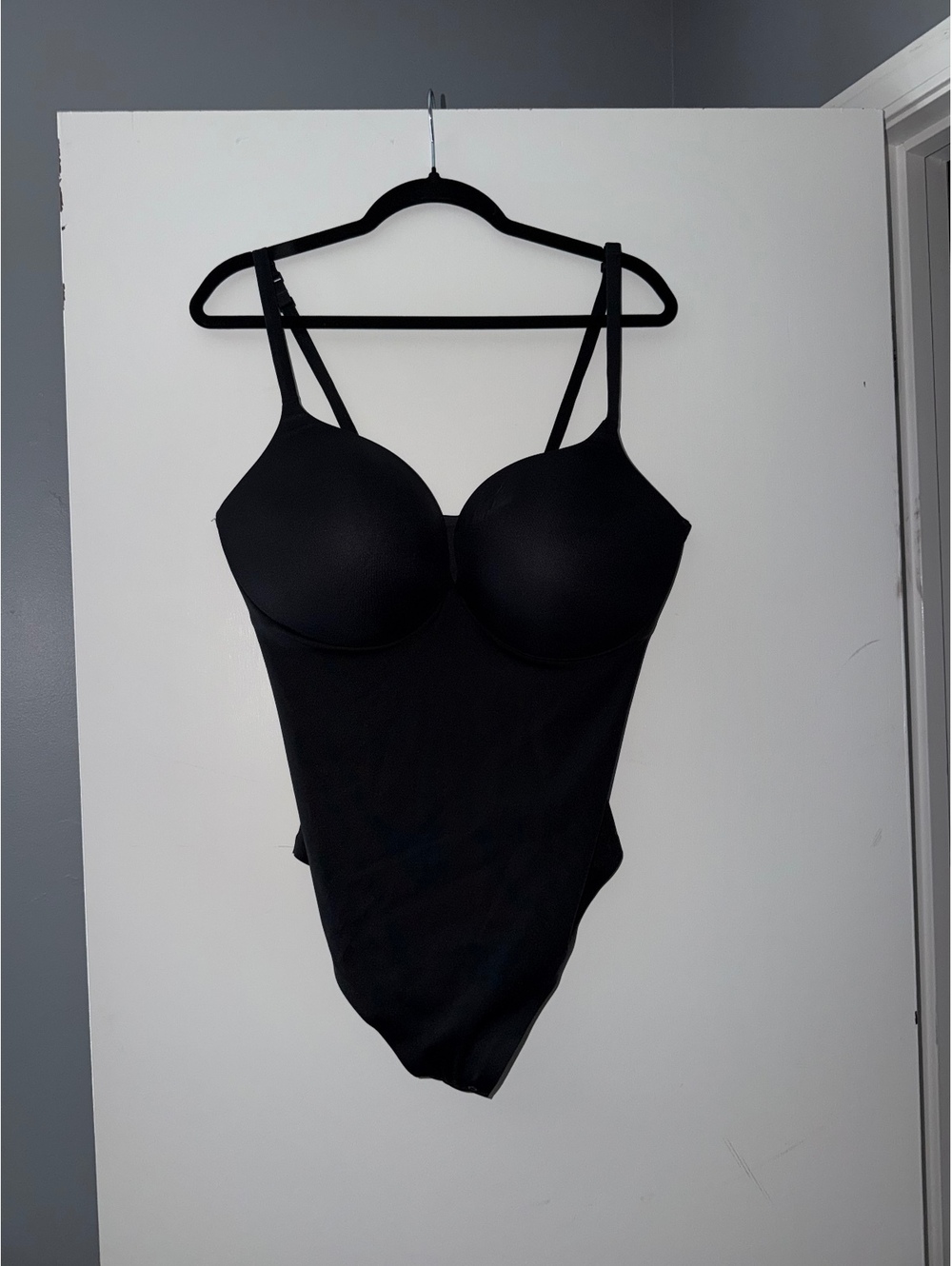 SKIMS Ultimate Body Thong Bodysuit 2X Black